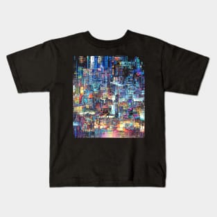 City Lights Glitch Mix Kids T-Shirt